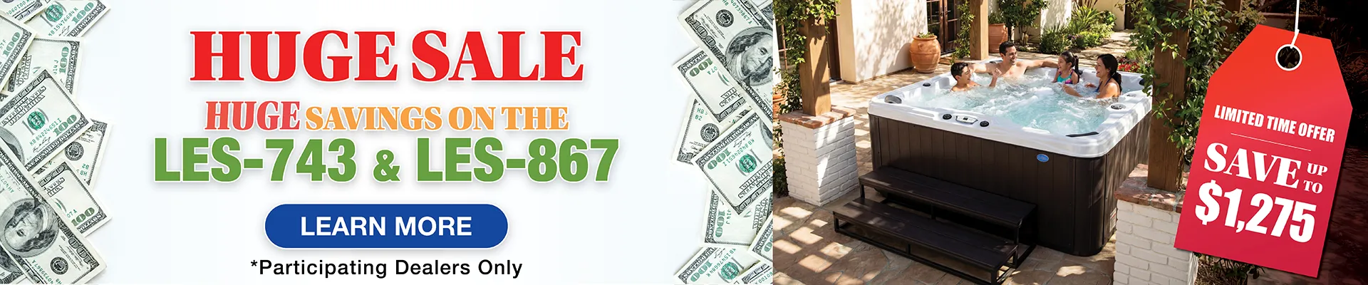 Calspas hot tub being used in a family setting - Whittier